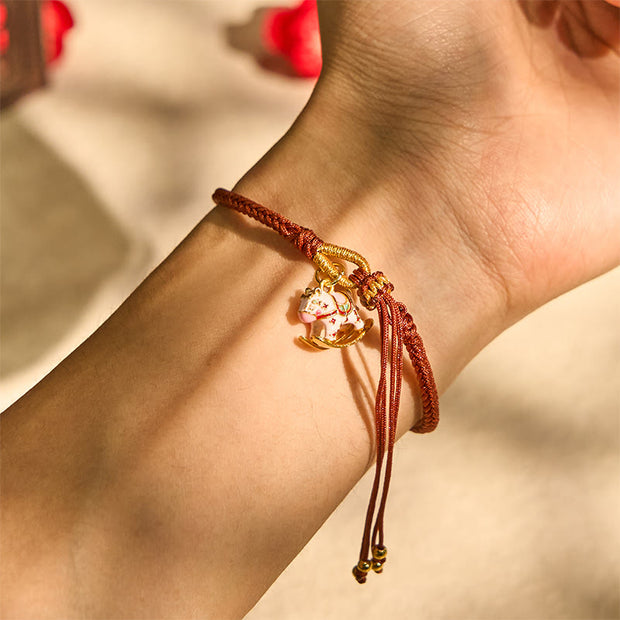 Buddha Stones "Sending You Happiness and Strength" Year of the Horse String Includes Gift Message Card - image 7