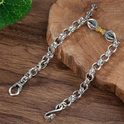 Buddha Stones Retro Om Mani Padme Hum Vajra Copper Calm Bracelet - image 3