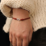 Buddha Stones 925 Sterling Silver Hook Design Red String Strength Colorful Bracelet - image 16