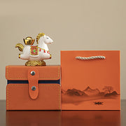 Buddha Stones Chinese Zodiac Horse Charm Fu Character Prosperity Home Decoration - image 1