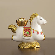 Buddha Stones Chinese Zodiac Horse Charm Fu Character Prosperity Home Decoration - image 2