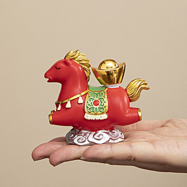 Buddha Stones Chinese Zodiac Horse Charm Fu Character Prosperity Home Decoration - image 11