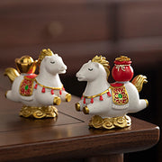 Buddha Stones Chinese Zodiac Horse Charm Fu Character Prosperity Home Decoration - image 8
