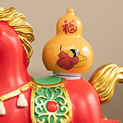Buddha Stones Chinese Zodiac Horse Charm Fu Character Prosperity Home Decoration - image 18
