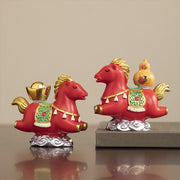Buddha Stones Chinese Zodiac Horse Charm Fu Character Prosperity Home Decoration - image 21