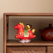 Buddha Stones Chinese Zodiac Horse Charm Fu Character Prosperity Home Decoration - image 12