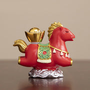 Buddha Stones Chinese Zodiac Horse Charm Fu Character Prosperity Home Decoration - image 10
