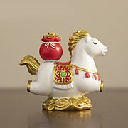 Buddha Stones Chinese Zodiac Horse Charm Fu Character Prosperity Home Decoration - image 6