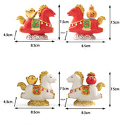 Buddha Stones Chinese Zodiac Horse Charm Fu Character Prosperity Home Decoration - image 26