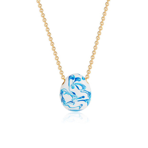 Buddha Stones Copper Wealth Healing Water Drop Shape Pendant Necklace - image 4