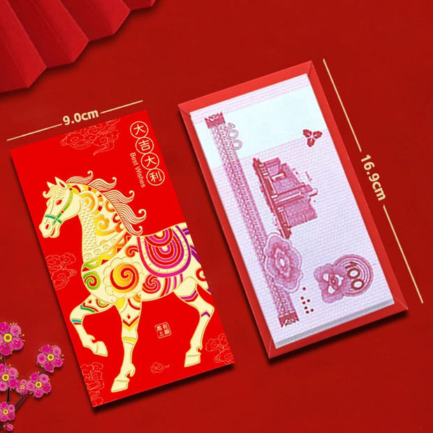 Buddha Stones 6Pcs Chinese Red Envelope Year of the Horse Lucky Money Envelopes 2026 New Year - image 7