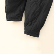 Buddha Stones Winter Solid Color Thermal Thickened Women's Cotton Pants With Pockets - image 9