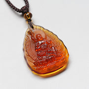 FREE Today: Protection Luck Liuli Crystal Chinese Zodiac Natal Buddha Leaf Shape Necklace Pendant - Rooster-Acalanatha - image 10