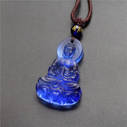 FREE Today: Compassion and Serenity Liuli Crystal Medicine Buddha Necklace Pendant - Medicine Buddha-Blue - image 1