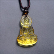 FREE Today: Compassion and Serenity Liuli Crystal Medicine Buddha Necklace Pendant - image 4