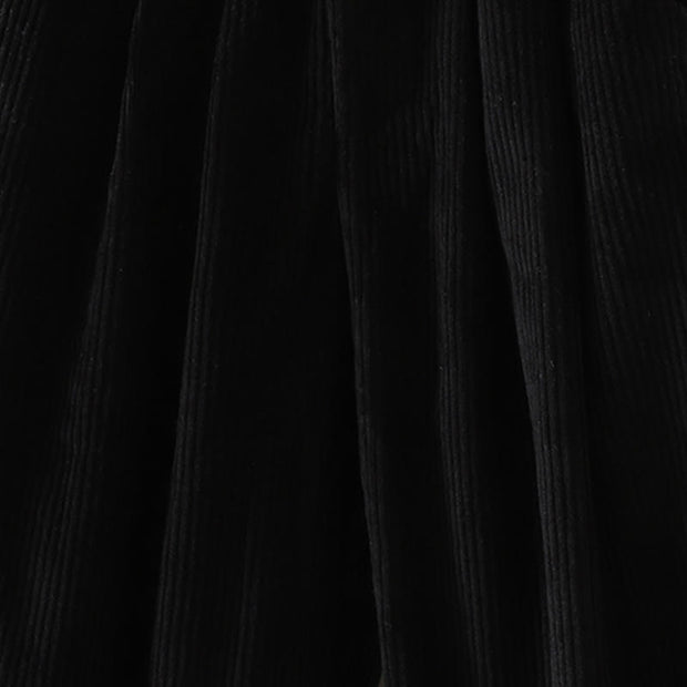 Buddha Stones Women's Winter Plain Corduroy Cotton High Waist Fleece-Lined Harem Pants With Pockets - image 15