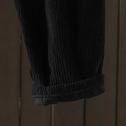 Buddha Stones Women's Winter Plain Corduroy Cotton High Waist Fleece-Lined Harem Pants With Pockets - image 16