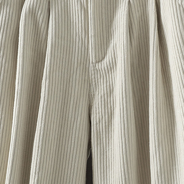 Buddha Stones Women's Winter Plain Corduroy Cotton High Waist Fleece-Lined Harem Pants With Pockets - image 6