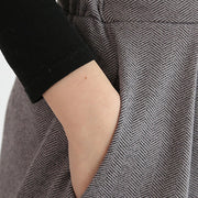 Buddha Stones Plain Elastic Waistband Design Women's 7-8 Length Wide Leg Pants With Pockets - image 9