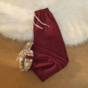 Buddha Stones Women's Patchwork Cotton Corduroy Fleece-Lined Wide Leg Pants With Pockets - image 30