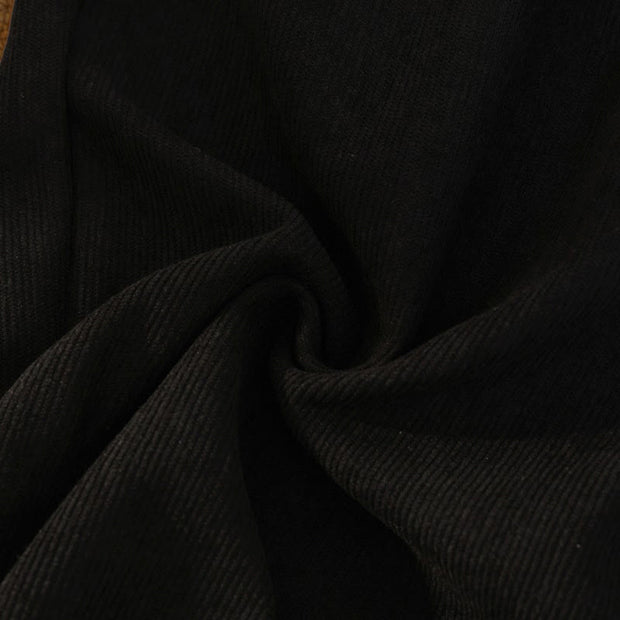 Buddha Stones Women's Patchwork Cotton Corduroy Fleece-Lined Wide Leg Pants With Pockets - image 10
