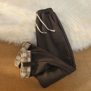 Buddha Stones Women's Patchwork Cotton Corduroy Fleece-Lined Wide Leg Pants With Pockets - image 9