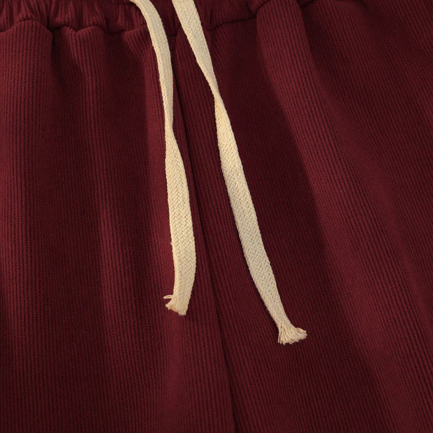 Buddha Stones Women's Patchwork Cotton Corduroy Fleece-Lined Wide Leg Pants With Pockets - image 32