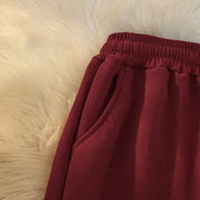 Buddha Stones Women's Patchwork Cotton Corduroy Fleece-Lined Wide Leg Pants With Pockets - image 33