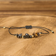 FREE Today: Protection and Courage Tiger Eye Black Tourmaline Pyrite Card Rope Bracelet - image 2