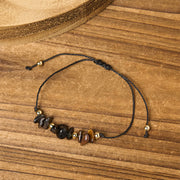 FREE Today: Protection and Courage Tiger Eye Black Tourmaline Pyrite Card Rope Bracelet - image 3