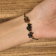 FREE Today: Protection and Courage Tiger Eye Black Tourmaline Pyrite Card Rope Bracelet - image 5