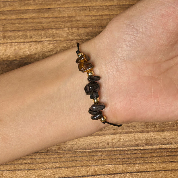 FREE Today: Protection and Courage Tiger Eye Black Tourmaline Pyrite Card Rope Bracelet - image 5