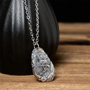 Buddha Stones Copper Kṣitigarbha Dizang Bodhisattva Compassion Pendant Necklace - image 3
