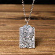 FREE Today: Healing and Balance Copper Black White Impermanence Pattern Pendant Necklace - Black & White Impermanence & Cross Chain - image 0