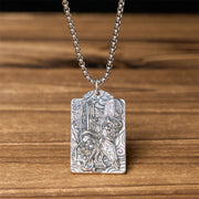 FREE Today: Healing and Balance Copper Black White Impermanence Pattern Pendant Necklace - Black & White Impermanence & Twist Chain - image 6