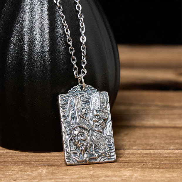 FREE Today: Healing and Balance Copper Black White Impermanence Pattern Pendant Necklace - image 3