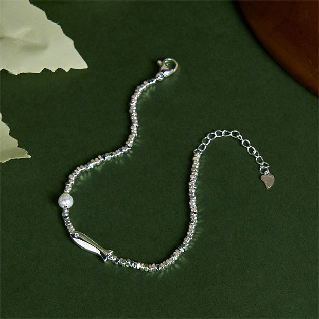 FREE Today: Luck and Wealth Copper Plated Silver Koi Fish Pearl Bracelet - image 3
