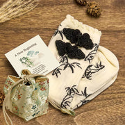 Buddha Stones "A New Beginning" Bamboo Micro Crew Women's Socks Includes Gift Message Card - FloralWhite - One Size Fits Most (US 5.5-8.5，EU 36–40，UK/AU 3.5-6.5，AISA 23–25 cm) - Deluxe Gift Bag (+$12.59) - image 20