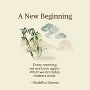 Buddha Stones "A New Beginning" Bamboo Micro Crew Women's Socks Includes Gift Message Card - image 2