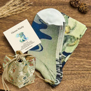 Buddha Stones "Choose Wisely" PiXiu Auspicious Clouds Women's Socks Includes Gift Message Card - Honeydew - S (US 4.5-7，EU 35-38，UK/AU 2.5-4.5，AISA 22.5-24.5cm) - Deluxe Gift Bag (+$12.59) - image 5