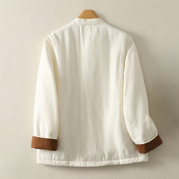 Buddha Stones Women's Solid Color Frog-Button Design Long Sleeve Cotton Jacket With Pockets - image 6