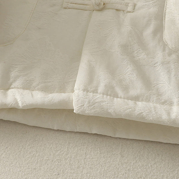 Buddha Stones Women's Solid Color Frog-Button Design Long Sleeve Cotton Jacket With Pockets - image 14