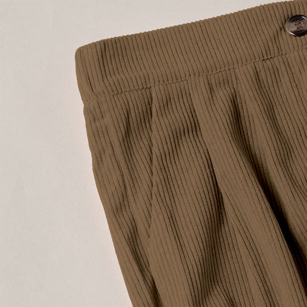 Buddha Stones Casual Corduroy Straight-leg Women's Pants With Pockets - image 4