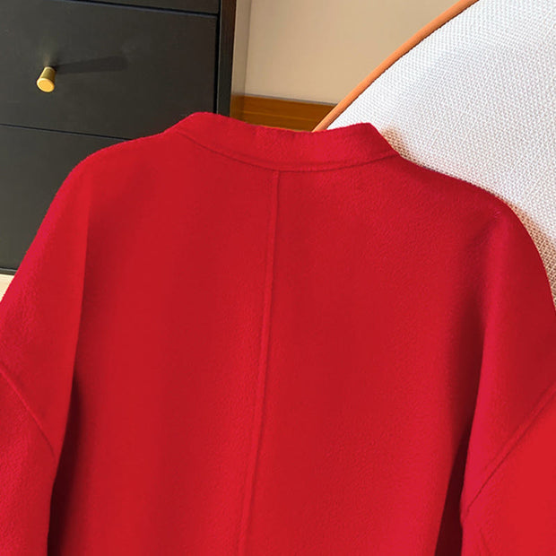 Buddha Stones Tang Suit Embroidery Long Sleeve Women's Cotton Jacket With Pockets - image 5