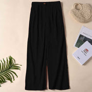 Buddha Stones Casual Corduroy Straight-leg Women's Pants With Pockets - Black - US14，UK/AU18，EU46 (2XL) - image 7