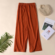 Buddha Stones Casual Corduroy Straight-leg Women's Pants With Pockets - image 27