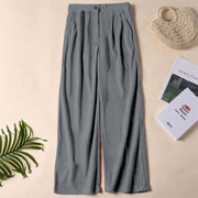 Buddha Stones Casual Corduroy Straight-leg Women's Pants With Pockets - Gray - US14，UK/AU18，EU46 (2XL) - image 34