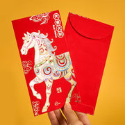 Buddha Stones 6Pcs Chinese Red Envelope Year of the Horse Lucky Money Envelopes 2026 New Year - image 3