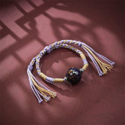 FREE Today: Purity and Healing Lacquer Craft Bead Multicolored Braided String Bracelet - Lavender - image 5
