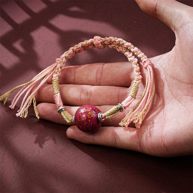 FREE Today: Purity and Healing Lacquer Craft Bead Multicolored Braided String Bracelet - image 4